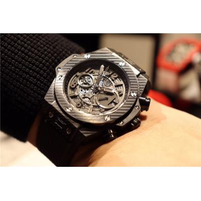 Replica Classic Fusion A21J  Automatic Movement Mens Watch Skeleton Dial Rubber Strap E14