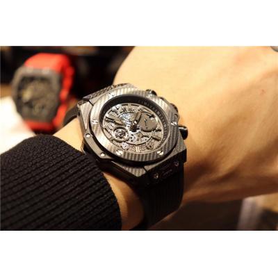 Replica Classic Fusion A21J  Automatic Movement Mens Watch Skeleton Dial Rubber Strap E14