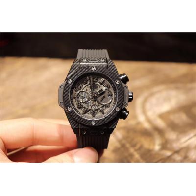 Replica Classic Fusion A21J  Automatic Movement Mens Watch Skeleton Dial Rubber Strap E14