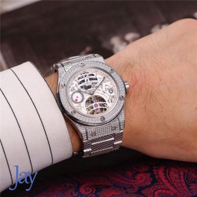 Replica Big Bang  A21J  Automatic Movement Mens Watch Skeleton Dial Rose Gold B G03