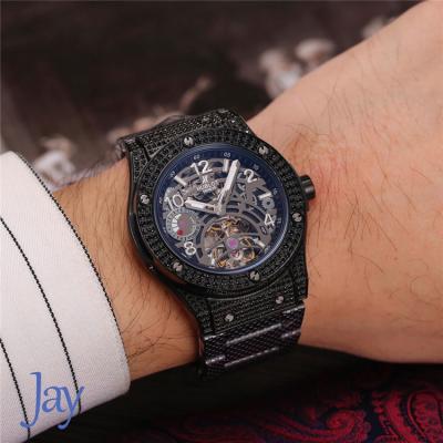 Replica Big Bang  A21J  Automatic Movement Mens Watch Skeleton Dial Rose Gold B G03