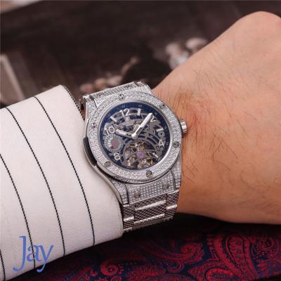 Replica Big Bang  A21J  Automatic Movement Mens Watch Skeleton Dial Rose Gold B G03