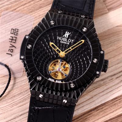 Replica Big Bang  A21J  Automatic Movement Mens Watch  Rose Gold Dial Leather Strap G04