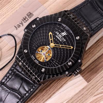 Replica Big Bang  A21J  Automatic Movement Mens Watch  Rose Gold Dial Leather Strap G04