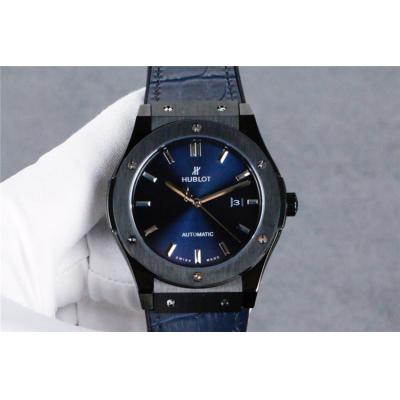 Replica Classic Fusion  Japan Miyota 8215 Automatic Movement  Mens Watch Blue Dial Leather Strap G10