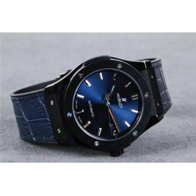 Replica Classic Fusion  Japan Miyota 8215 Automatic Movement  Mens Watch Blue Dial Leather Strap G10