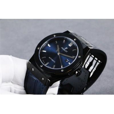 Replica Classic Fusion  Japan Miyota 8215 Automatic Movement  Mens Watch Blue Dial Leather Strap G10