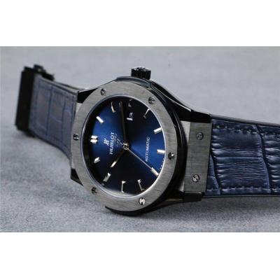 Replica Classic Fusion  Japan Miyota 8215 Automatic Movement  Mens Watch Blue Dial Leather Strap G10