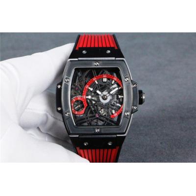 Replica Big Bang  A21J  Automatic Movement Mens Watch  Skeleton Dial Rubber Strap G11