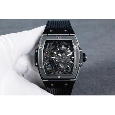 Replica Big Bang  A21J  Automatic Movement Mens Watch  Skeleton Dial Rubber Strap G11