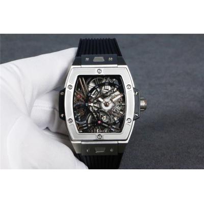 Replica Big Bang  A21J  Automatic Movement Mens Watch  Skeleton Dial Rubber Strap G11