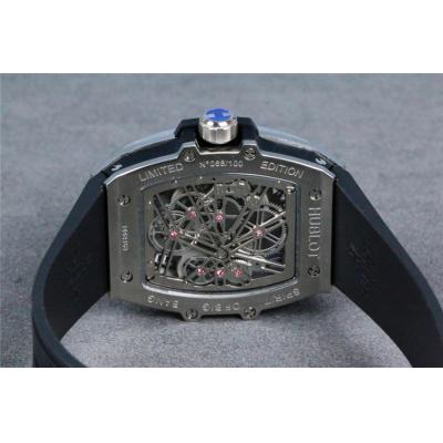 Replica Big Bang  A21J  Automatic Movement Mens Watch  Skeleton Dial Rubber Strap G11