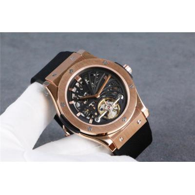 Replica Classic Fusion A21J  Automatic Movement Mens Watch Black Dial Rubber Strap C G12