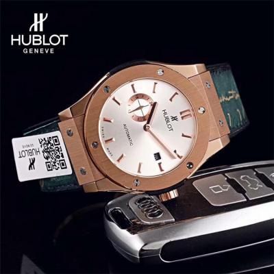 Replica Classic Fusion A21J  Automatic Movement Mens Watch White  Dial Leather Strap  A  G14