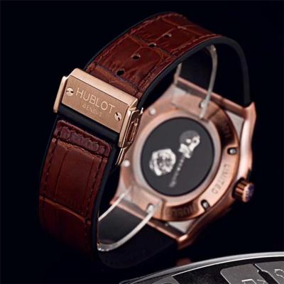 Replica Classic Fusion  Japan Miyota 8215 Automatic Movement  Mens Watch  Black Dial Leather Strap  G15