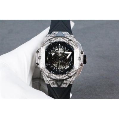 Replica Big Bang A21J  Automatic  Movement  Mens Watch   Skeleton Dial  Rubber  Strap  G20