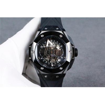 Replica Big Bang A21J  Automatic  Movement  Mens Watch  Skeleton Dial  Rubber  Strap A G22