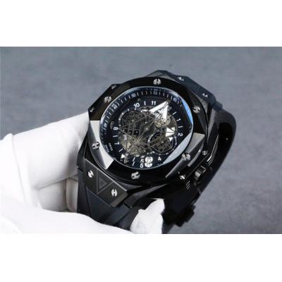 Replica Big Bang A21J  Automatic  Movement  Mens Watch  Skeleton Dial  Rubber  Strap A G22