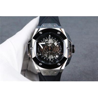 Replica Big Bang A21J  Automatic  Movement  Mens Watch  Skeleton Dial  Rubber  Strap A G22