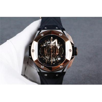 Replica Big Bang A21J  Automatic  Movement  Mens Watch  Skeleton Dial  Rubber  Strap A G22