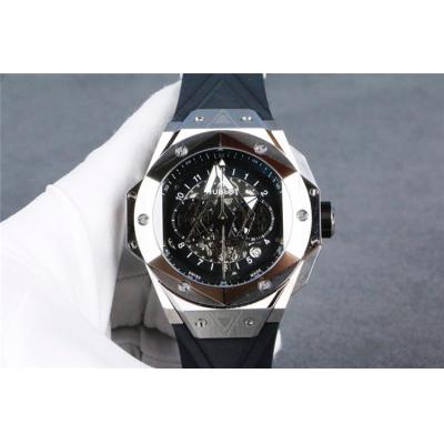 Replica Big Bang A21J  Automatic  Movement  Mens Watch  Skeleton Dial  Rubber  Strap B G22