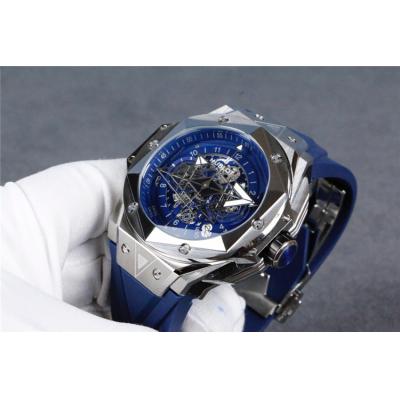 Replica Big Bang A21J  Automatic  Movement  Mens Watch  Skeleton Dial  Rubber  Strap B G22