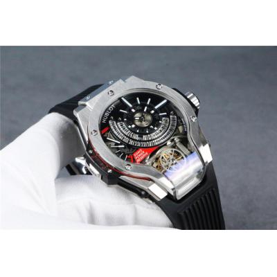 Replica Big Bang MP-09 TOURBILLON BI-AXIS  A21J  Automatic  Movement  Mens Watch  Skeleton Dial  Rubber  Strap  G23