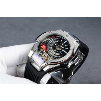 Replica Big Bang MP-09 TOURBILLON BI-AXIS  A21J  Automatic  Movement  Mens Watch  Skeleton Dial  Rubber  Strap  G23