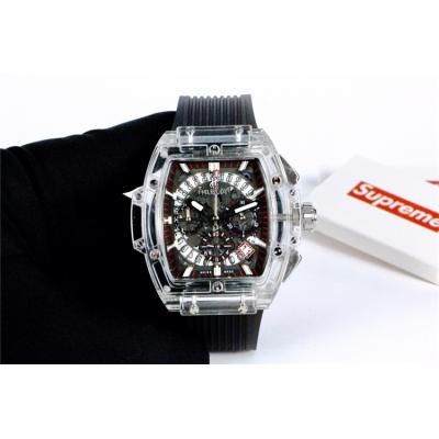 Replica Big Bang Japan vk Quartz  chronograph Movement   Mens Watch  Skeleton Dial  Rubber  Strap  G25