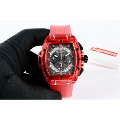 Replica Big Bang Japan vk Quartz  chronograph Movement   Mens Watch  Skeleton Dial  Rubber  Strap  G25