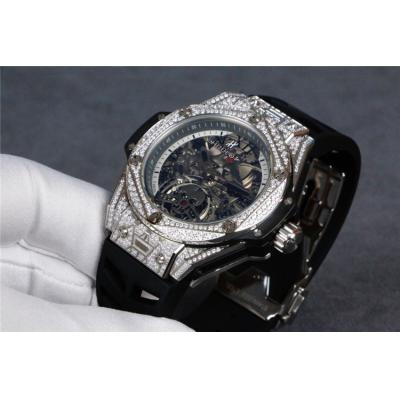 Replica Big Bang A21J  Automatic  Movement  Mens Watch Skeleton Dial  Rubber  Strap  G26