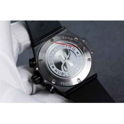 Replica Classic Fusion  Japan  Quartz  chronograph Movement Mens Watch Skeleton Dial  Rubber  Strap  G29