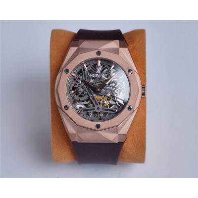 Replica Big Bang A21J  Automatic  Movement  Mens Watch Skeleton Dial  Rubber  Strap A G30