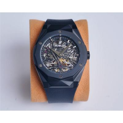 Replica Big Bang A21J  Automatic  Movement  Mens Watch Skeleton Dial  Rubber  Strap B G30