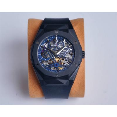 Replica Big Bang A21J  Automatic  Movement  Mens Watch Skeleton Dial  Rubber  Strap B G30