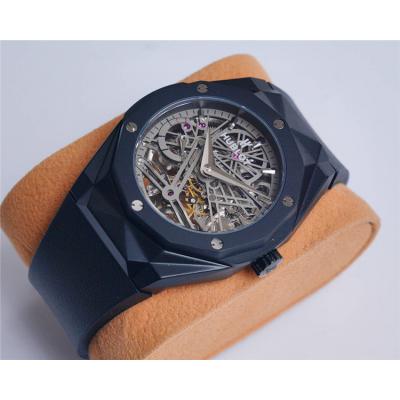 Replica Big Bang A21J  Automatic  Movement  Mens Watch Skeleton Dial  Rubber  Strap B G30