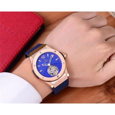 Replica Classic Fusion  A21J  Automatic  Movement  Mens Watch Blue Dial  Rubber  Strap A G31