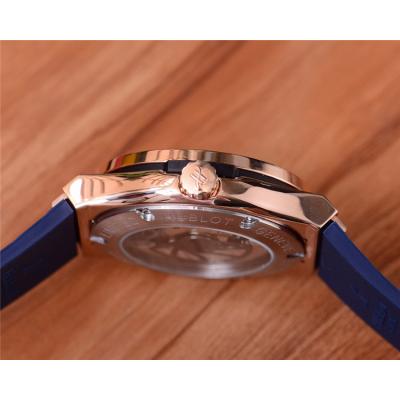 Replica Classic Fusion  A21J  Automatic  Movement  Mens Watch Blue Dial  Rubber  Strap A G31