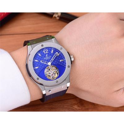 Replica Classic Fusion  A21J  Automatic  Movement  Mens Watch Blue Dial  Rubber  Strap B G31