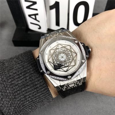 Replica Big Bang Japan Miyota 8215 Automatic Movement Mens Watch Skeleton Dial Leather Strap G33