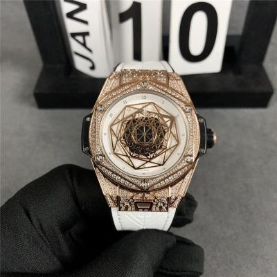 Replica Big Bang Japan Miyota 8215 Automatic Movement Mens Watch Skeleton Dial Leather Strap G33