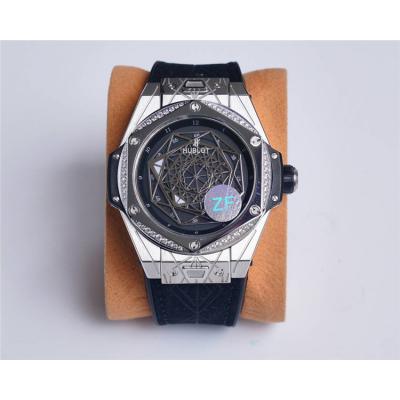 Replica Big Bang Japan Miyota 8215 Automatic Movement Mens Watch Skeleton Dial Leather Strap G34