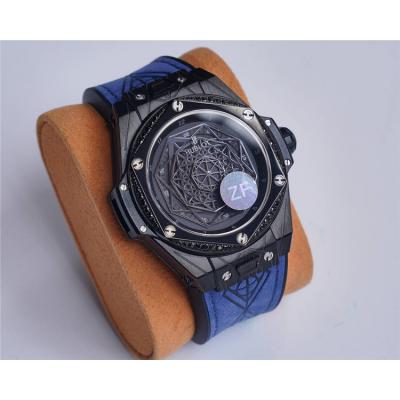 Replica Big Bang Japan Miyota 8215 Automatic Movement Mens Watch Skeleton Dial Leather Strap G34