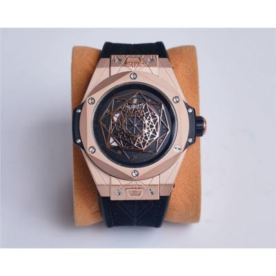 Replica Big Bang Japan Miyota 8215 Automatic Movement Mens Watch  Skeleton Dial Leather Strap A G35