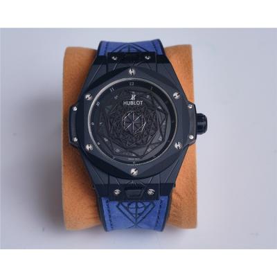 Replica Big Bang Japan Miyota 8215 Automatic Movement Mens Watch  Skeleton Dial Leather Strap A G35