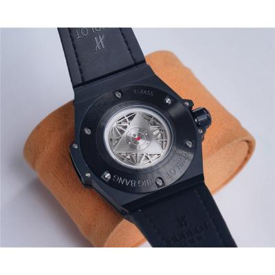 Replica Big Bang Japan Miyota 8215 Automatic Movement Mens Watch  Skeleton Dial Leather Strap A G35