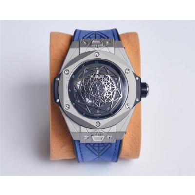 Replica Big Bang Japan Miyota 8215 Automatic Movement Mens Watch  Skeleton Dial Leather Strap B G35