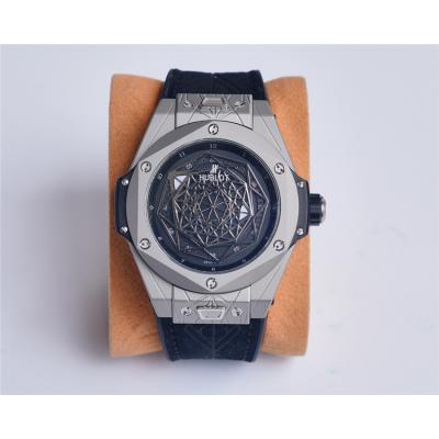 Replica Big Bang Japan Miyota 8215 Automatic Movement Mens Watch  Skeleton Dial Leather Strap B G35