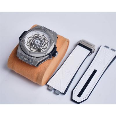 Replica Big Bang Japan Miyota 8215 Automatic Movement Mens Watch  Skeleton Dial Leather Strap B G35