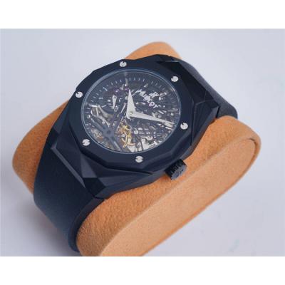 Replica Big Bang A21J  Automatic  Movement  Mens Watch   Skeleton Dial Rubber Strap  G36